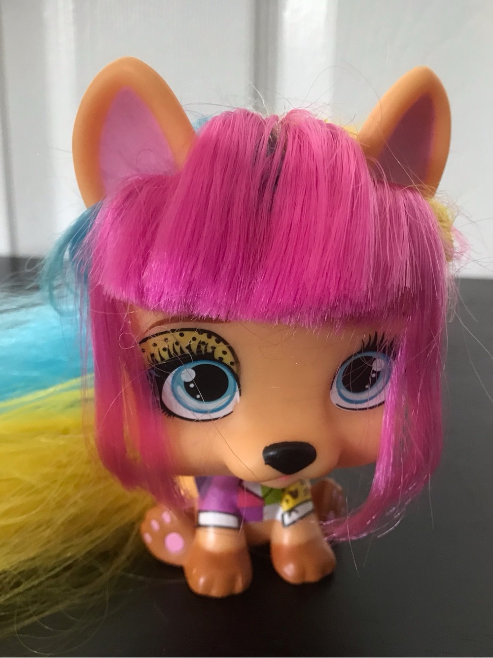 IMC Toys VIP Pets Dog Figure Long Rainbow Hair Styling Pet Doll Toy